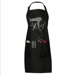 Waterproof Black Rhinestone Stylist Apron NEW